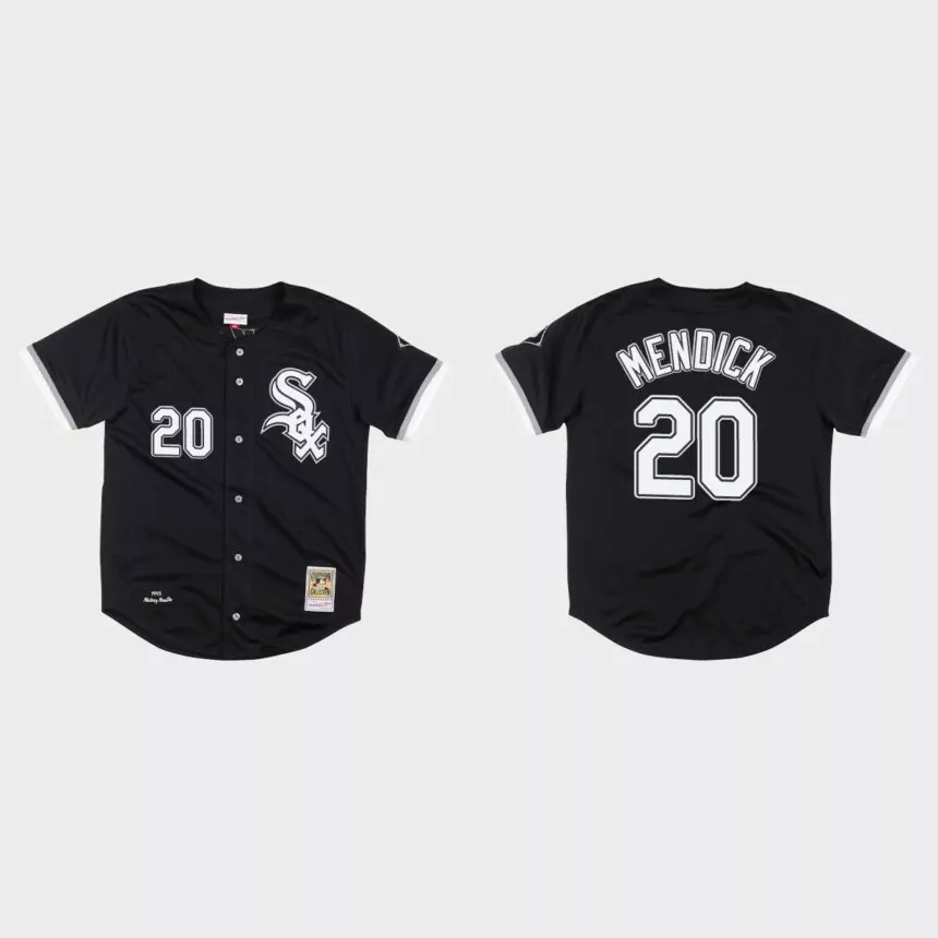 Danny Mendick Chicago White Sox 1993 Bo Jackson Authentic Jersey – Black