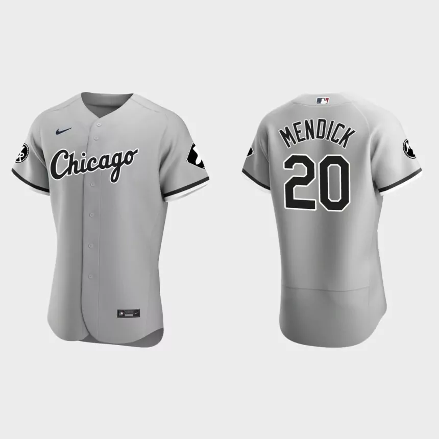 Danny Mendick Chicago White Sox MR Patch Authentic Jersey – Gray
