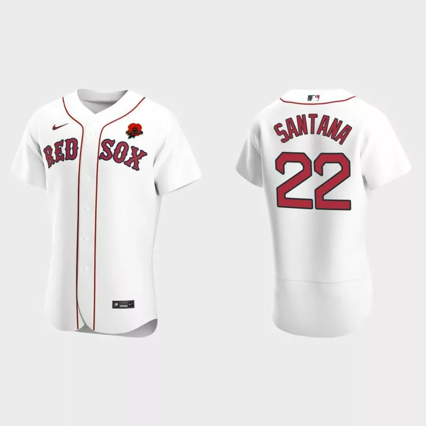 Danny Santana Boston Red Sox 2021 Memorial Day Authentic Jersey – White
