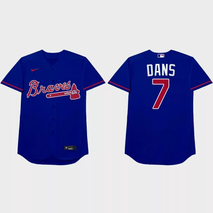 Dansby Swanson Nickname Braves 2021 Players’ Weekend Dans Jersey – Royal