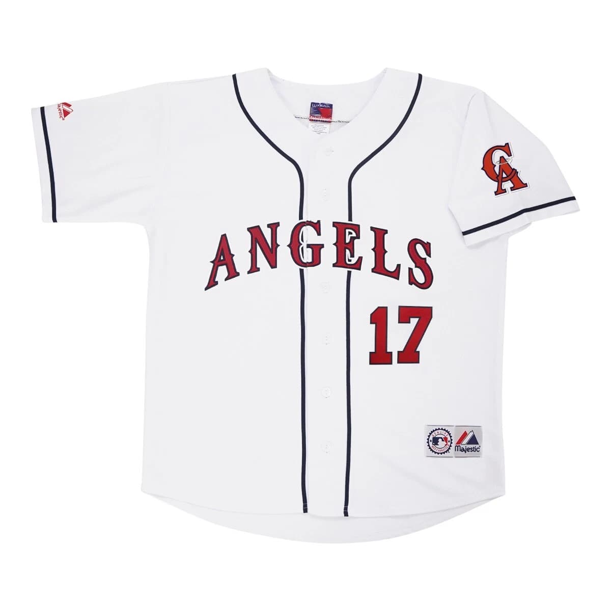 Darin Erstad California Angels Men's Home White Throwback Jersey w Team Patch