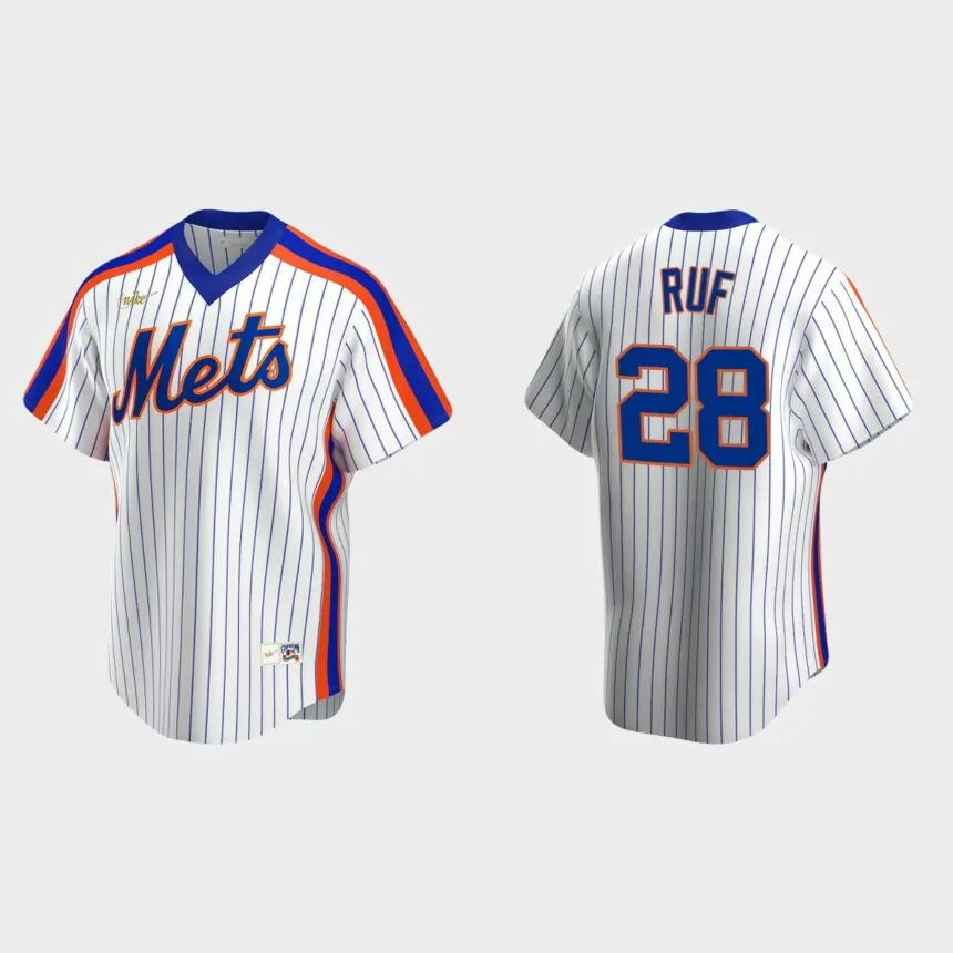 Darin Ruf New York Mets Cooperstown Collection Home Jersey – White