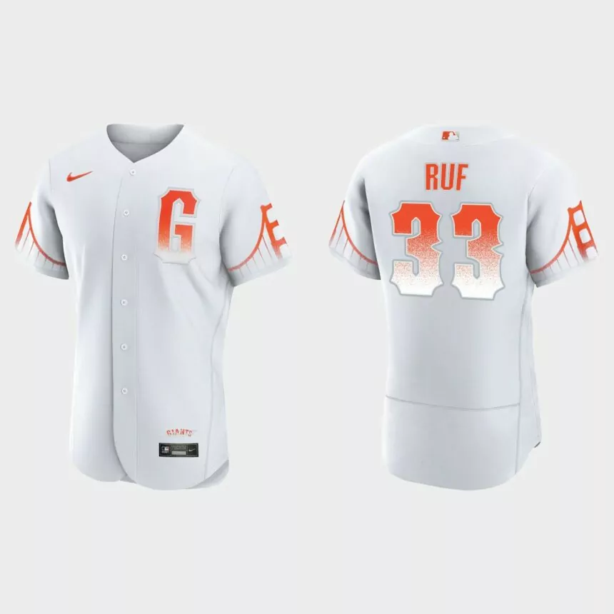 Darin Ruf San Francisco Giants 2021 City Connect Authentic Jersey – White