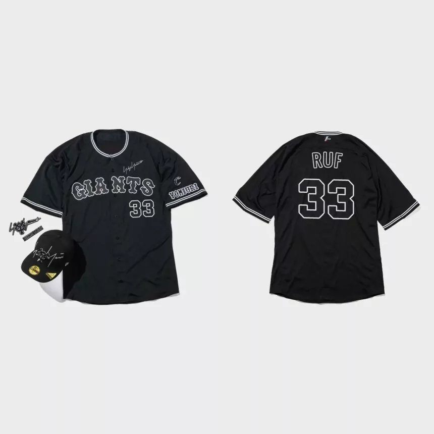 Darin Ruf San Francisco Giants Yohji Yamamoto Capsule Series Jersey – Black