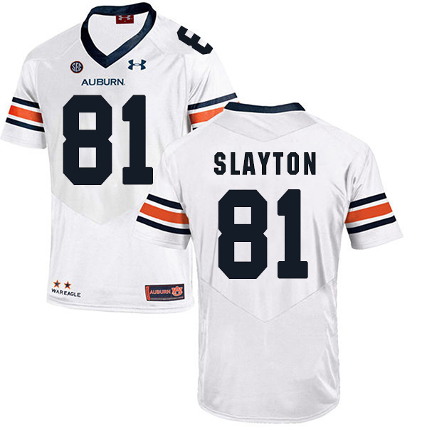 Darius Slayton Auburn Tigers Men's Jersey - #81 NCAA White Stitched Authentic
