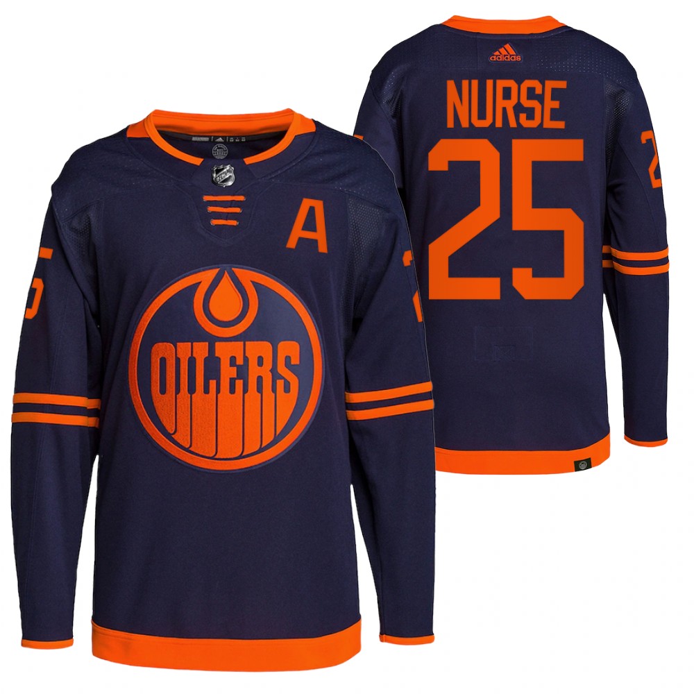 Darnell Nurse Edmonton Oilers Navy Alternate Primegreen Authentic Pro Jersey
