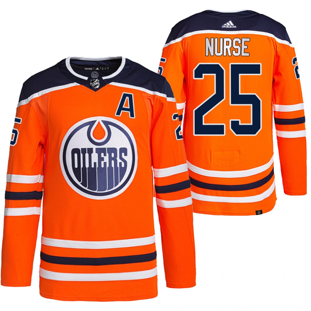 Darnell Nurse Edmonton Oilers Orange Authentic Pro Home Jersey