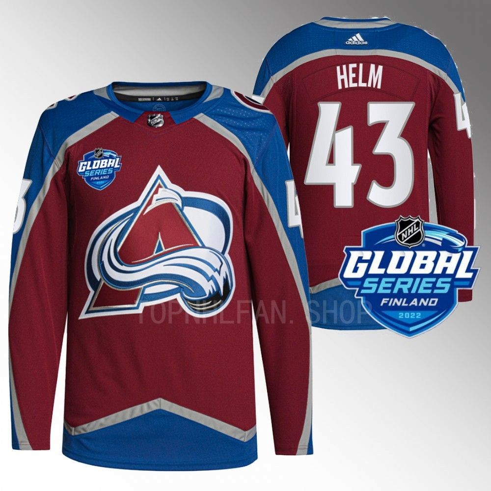 Darren Helm Colorado Avalanche Burgundy 2022 NHL Global Series Authentic Jersey