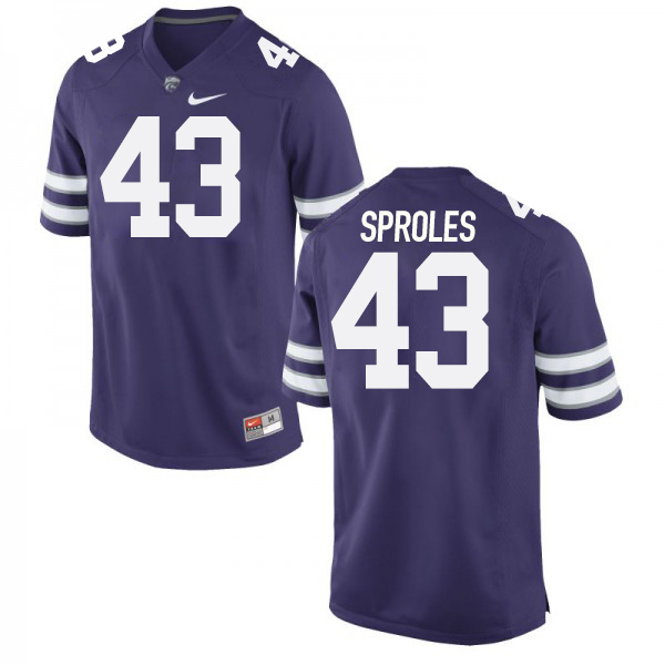 Darren Sproles Kansas State Wildcats Men's Jersey - #43 NCAA Blue Limited