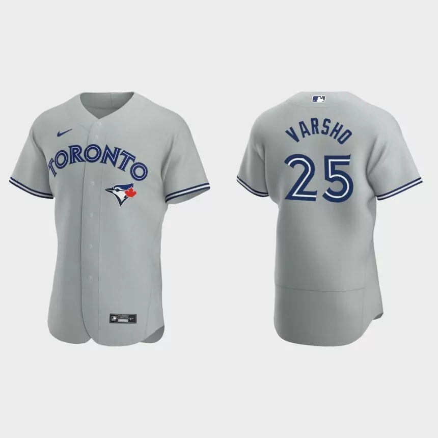 Daulton Varsho Toronto Blue Jays Authentic Road Jersey – Gray