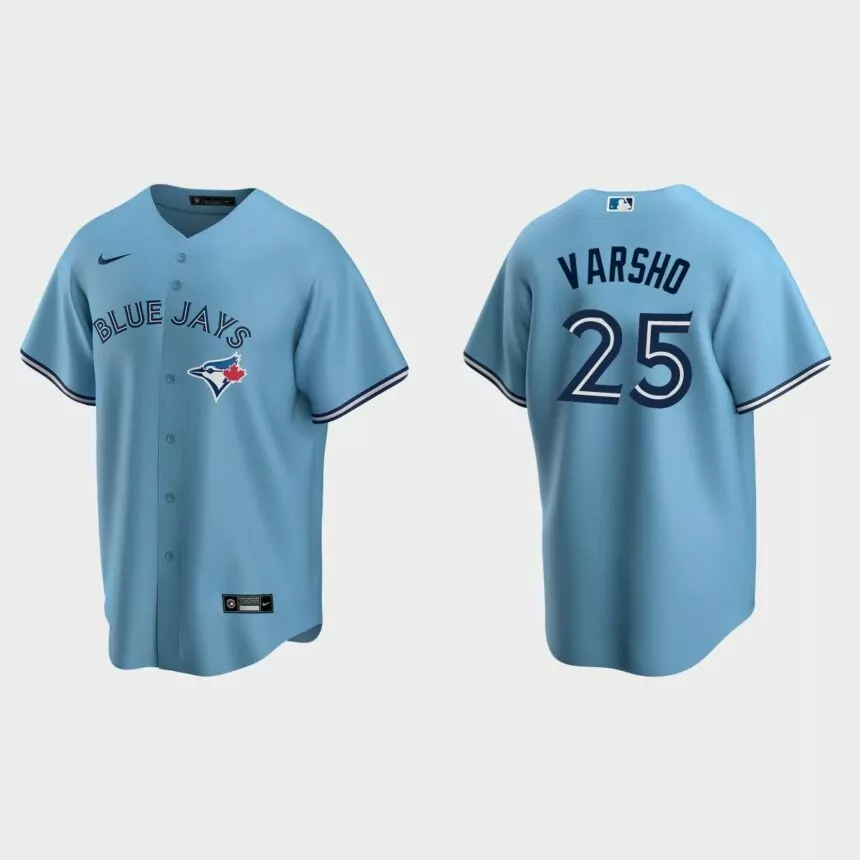 Daulton Varsho Toronto Blue Jays Replica Alternate Jersey – Powder Blue