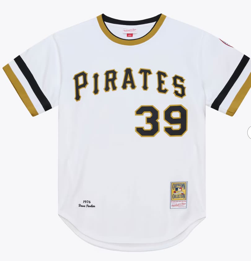 Dave Parker Pittsburgh Pirates 1976 White Authentic Jersey
