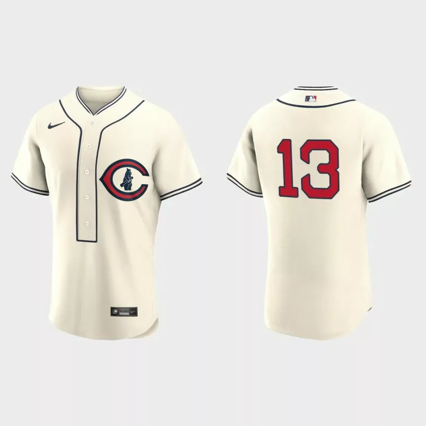 David Bote Chicago Cubs 2022 Field of Dreams Authentic Jersey – Cream