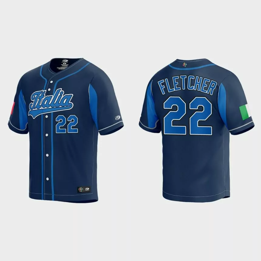 David Fletcher World Baseball Classic 2023 World Baseball Classic Jersey – Navy