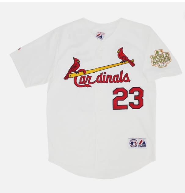David Freese St. Louis Cardinals 2011 World Series Home White Jersey