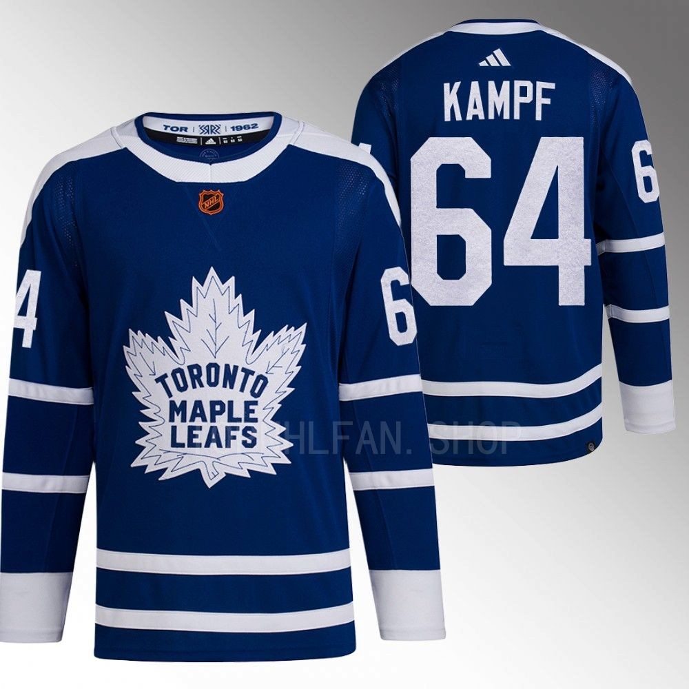 David Kampf 2022 Toronto Maple Leafs Blue Reverse Retro 2.0 Authentic Primegreen Jersey