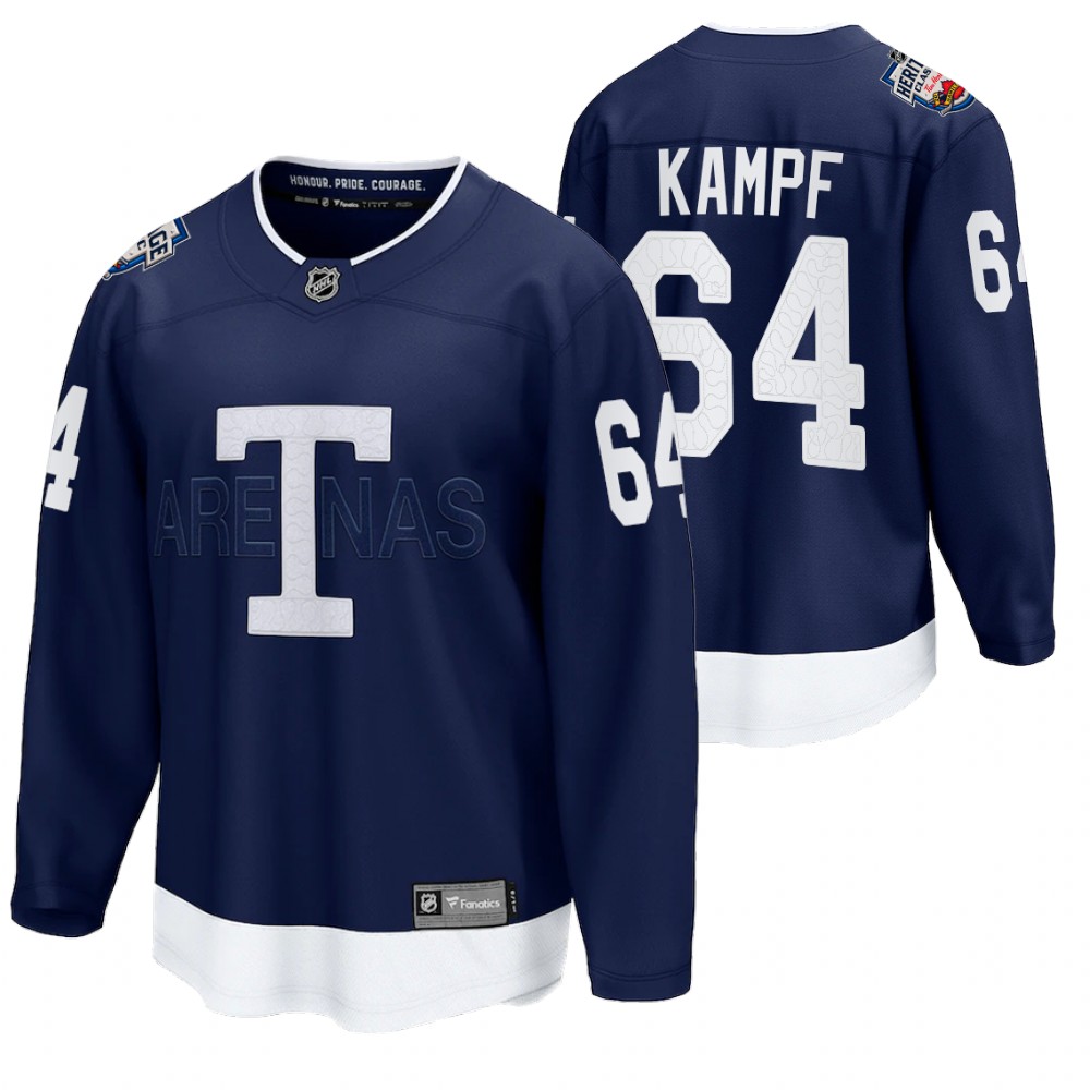 David Kampf Toronto Maple Leafs 2022 Heritage Classic Navy Jersey