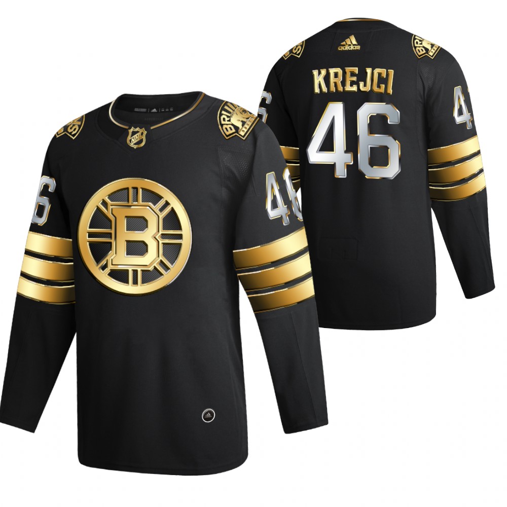 David Krejci Boston Bruins Black 2021 Golden Edition Jersey Limited Authentic