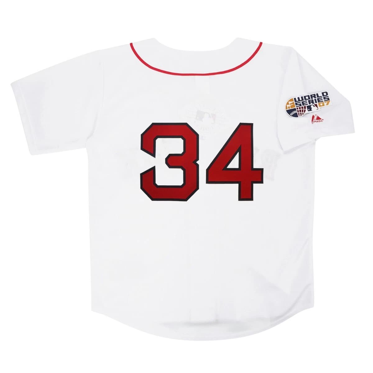 David Ortiz 2007 Boston Red Sox Home White World Series Jersey Men's (S-3XL)