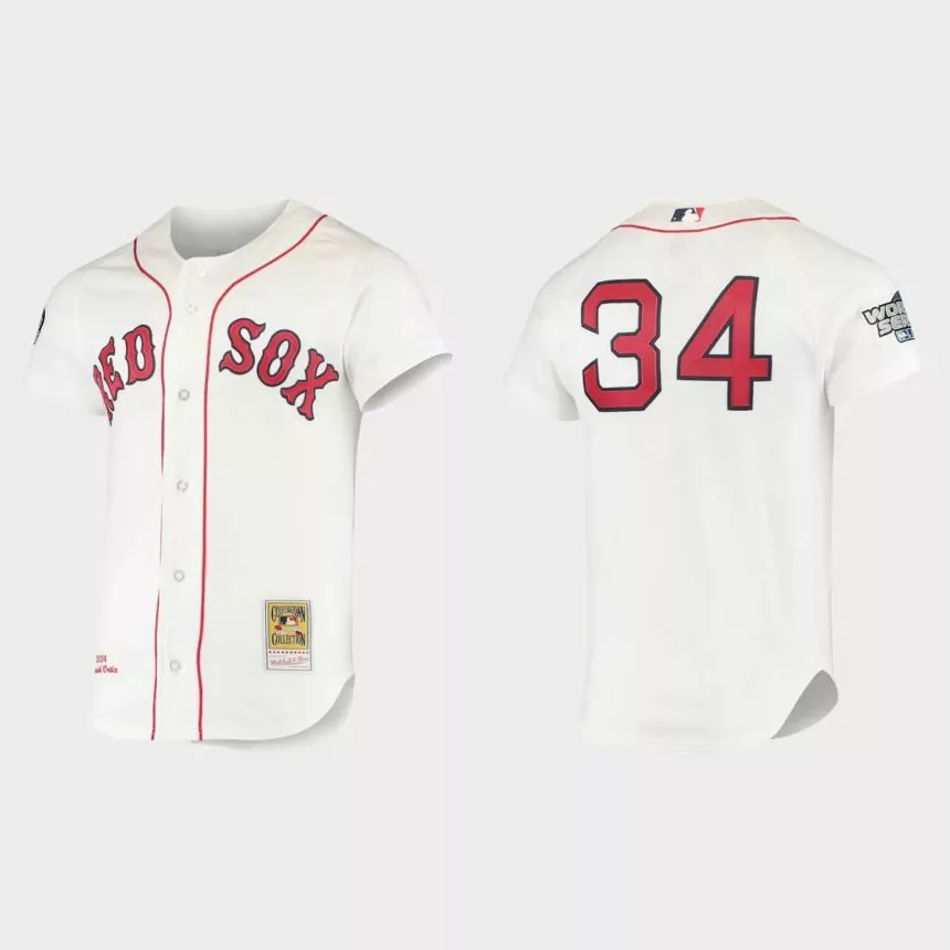 David Ortiz Boston Red Sox 1999 Cooperstown Collection Home Authentic Jersey – White