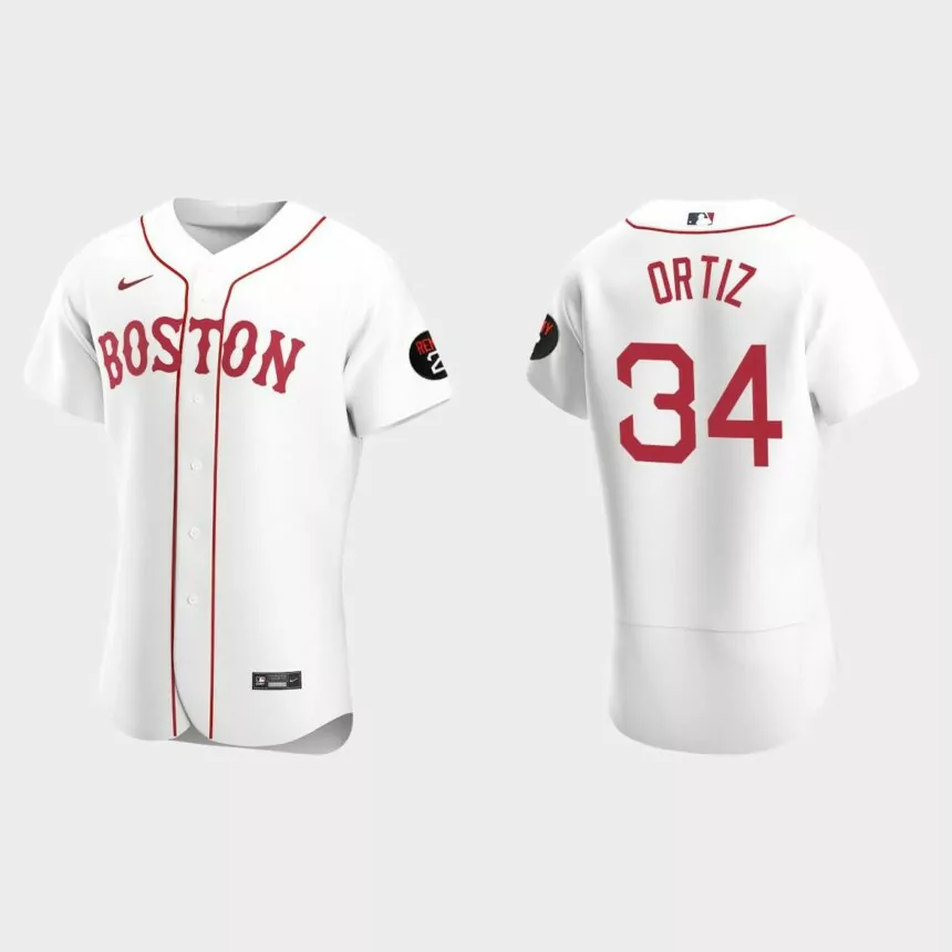 David Ortiz Boston Red Sox Authentic Jerry Remy Jersey – White