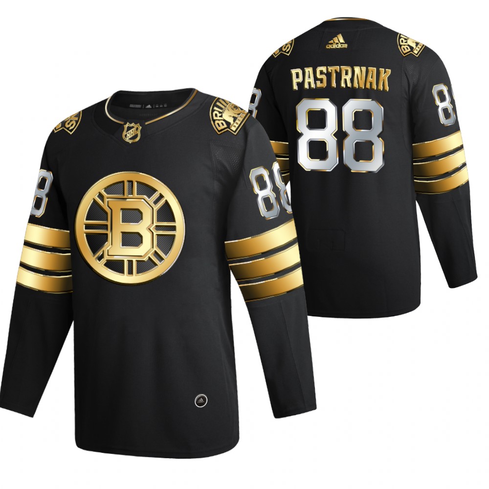 David Pastrnak Boston Bruins Black 2021 Golden Edition Jersey Limited Authentic Stitched