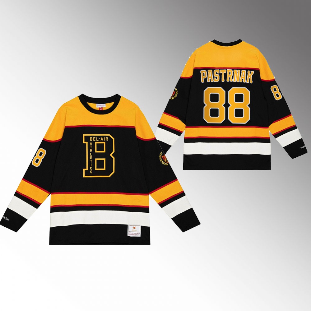 David Pastrnak Bruins NHL X Bel-Air Jersey Black Hockey Stitched