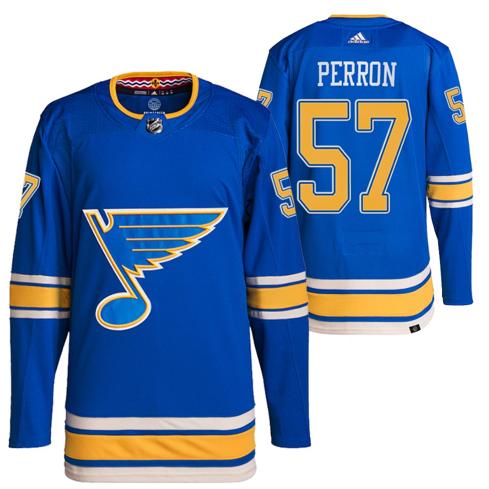 David Perron St. Louis Blues Blue Authentic Pro Alternate Jersey
