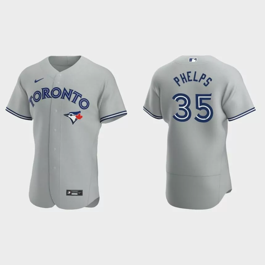David Phelps Toronto Blue Jays Authentic Road Jersey – Gray