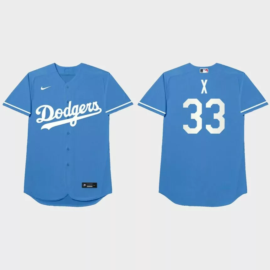 David Price Nickname Dodgers 2021 Players’ Weekend X Jersey – Royal
