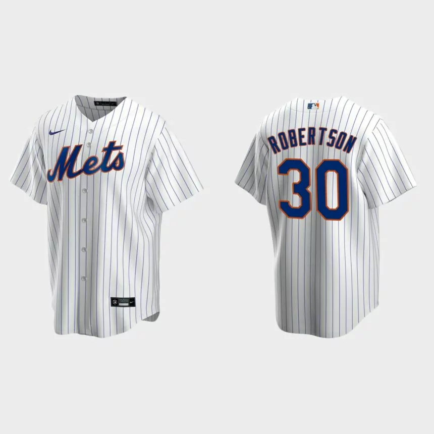 David Robertson New York Mets Replica Home Jersey – White