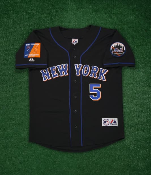 David Wright New York Mets 2004 Shea 40th Alt Away Black Jersey Men's