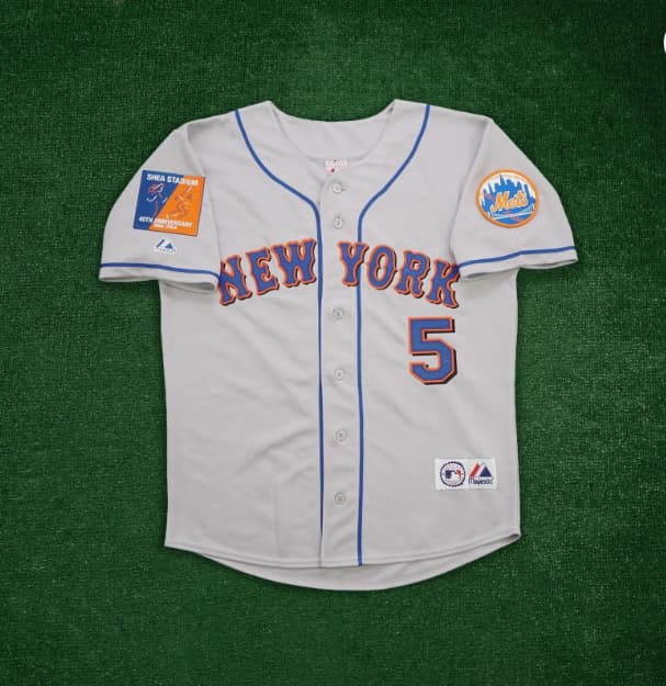 David Wright New York Mets 2004 Shea 40th Grey Road Jersey  Men's