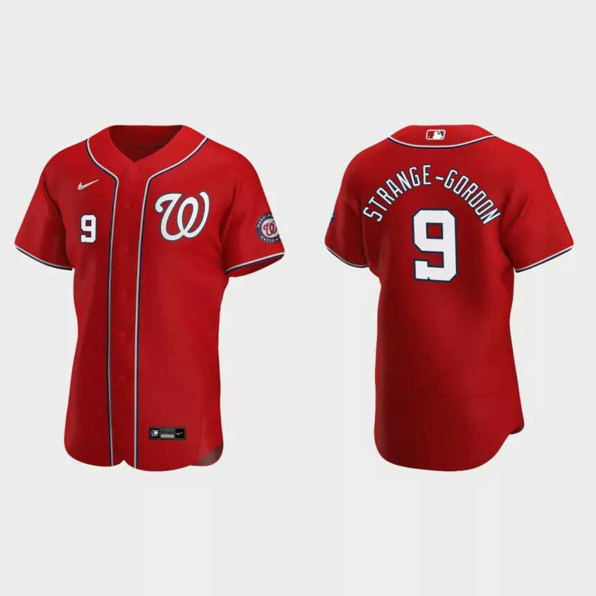 Dee Strange-Gordon Washington Nationals Authentic Alternate Jersey – Red