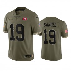 Deebo Samuel San Francisco 49ers Nike Olive 2022 Salute To Service Limited Jersey