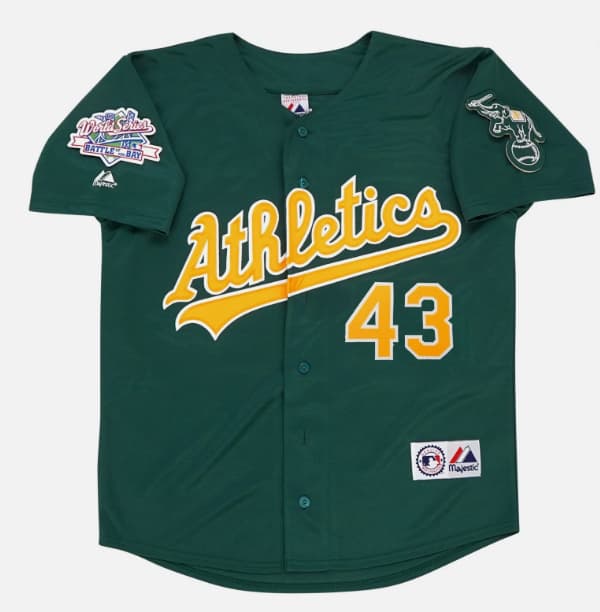 Dennis Eckersley Oakland Athletics 1989 World Series Alt Green Men's Jersey