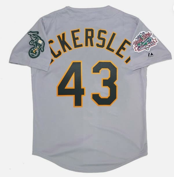 Dennis Eckersley Oakland Athletics 1989 World Series Grey Road Men's Jersey