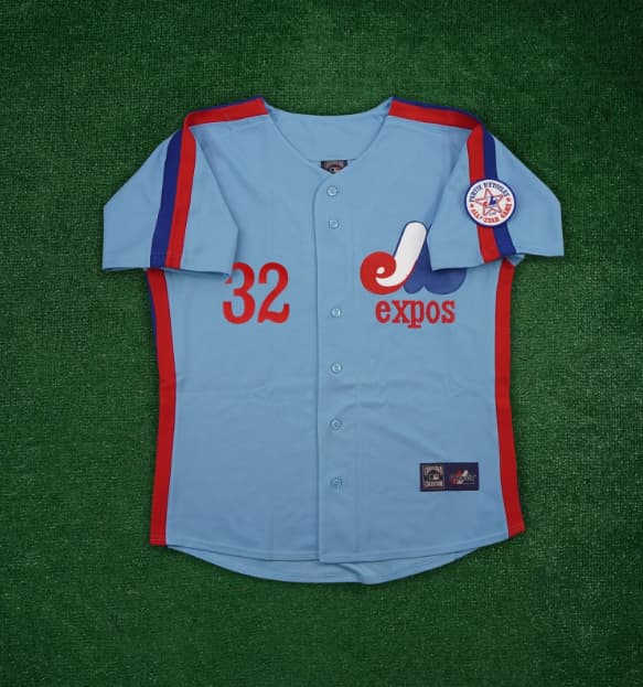 Dennis Martinez 1982 Montreal Expos Cooperstown Blue Jersey