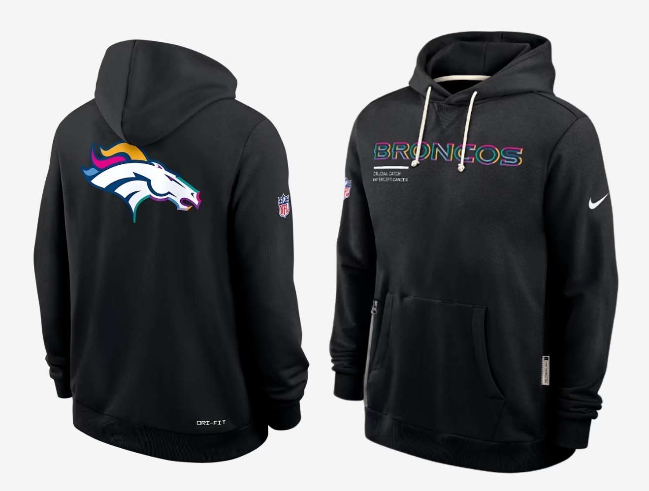 Denver  Broncos 2025   Salute to Service  Limited Football Stitched hoodie Jersey