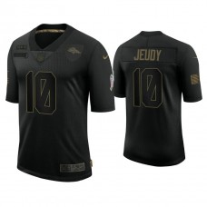 Denver Broncos #10 Jerry Jeudy Black 2020 Salute to Service Limited Jersey