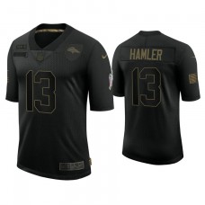 Denver Broncos #13 K.J. Hamler Black 2020 Salute to Service Limited Jersey