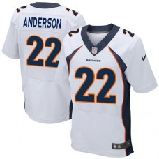 Denver Broncos #22Elite C.J. Anderson White Jersey