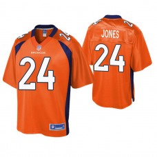Denver Broncos #24 Adam Jones Orange Pro Line Jersey