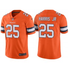 Denver Broncos #25 Chris Harris Jr Orange Color Rush Limited Jersey