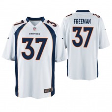 Denver Broncos #37 Royce Freeman White Game Jersey