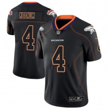 Denver Broncos #4 Case Keenum 2018 Lights Out Color Rush Limited Black Jersey