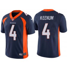 Denver Broncos #4 Case Keenum Navy Vapor Untouchable Limited Jersey