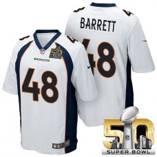 Denver Broncos #48 Shaquil Barrett White 2016 Super Bowl 50 Limited Jersey