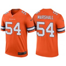 Denver Broncos #54 Brandon Marshall Orange Color Rush Legend Jersey