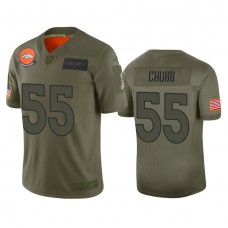 Denver Broncos #55 Bradley Chubb Camo 2019 Salute to Service Limited Jersey